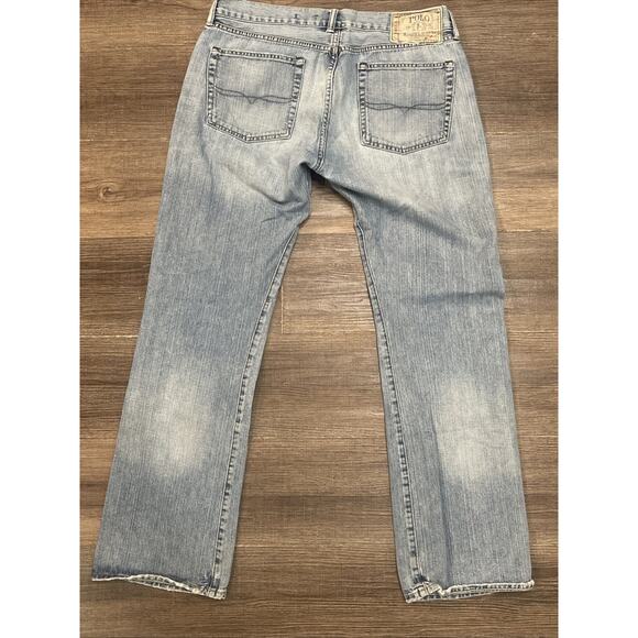 Polo Ralph Lauren Jeans Mens Size 34X32 Blue Classic Straight Leg Light Wash - Picture 3 of 9